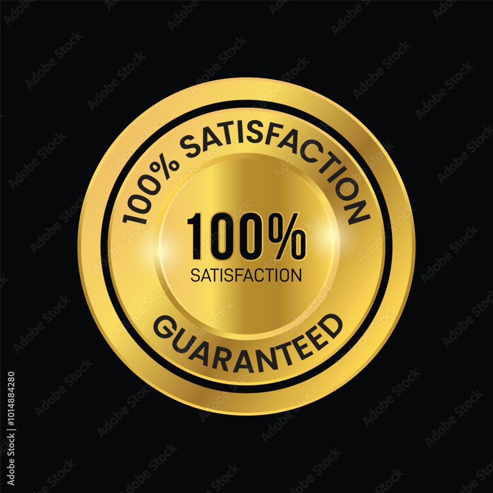 100% satisfaction guarantee vector icon 100% satisfaction guarantee vector icon