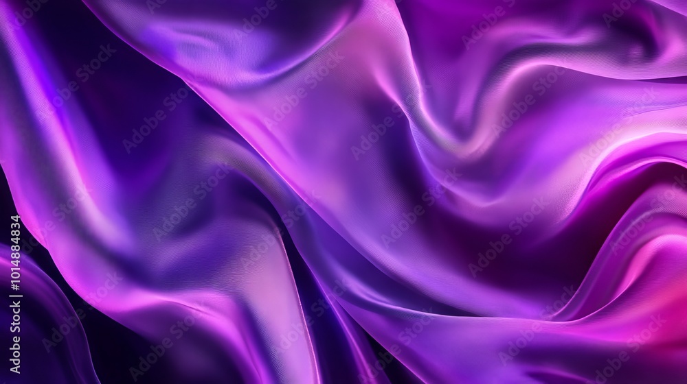 Obraz premium flowing fabric in colorful color with copy space