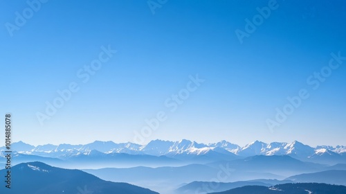 Majestic Himalayan Mountain Range Reaching Towards the Endless Sky