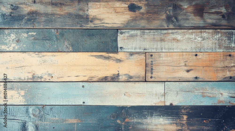 A textured wooden wall featuring a mix of colors and finishes, ideal for interior design or rustic decor. A textured wooden wall featuring a mix of colors and finishes, ideal for interior design or rustic decor.