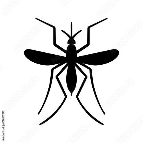 simple mosquito icon illustration vector.