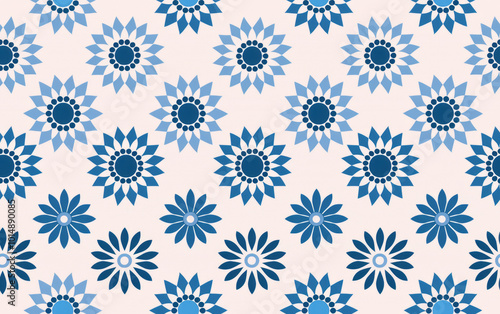  Retro style floral texture art background