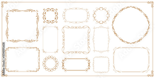 クリスマスのフレームデザイン