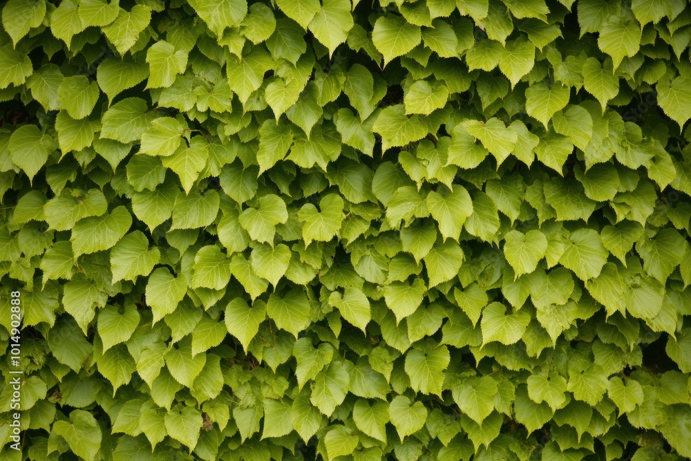 Vibrant Green Leafy Wall Texture Vibrant Green Leafy Wall Texture