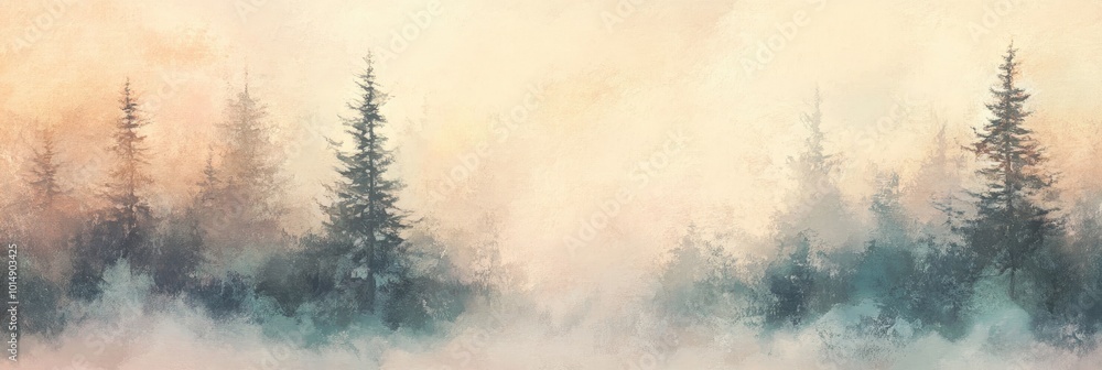 Naklejka premium Soft, blended brush texture with delicate color transitions in pastel tones