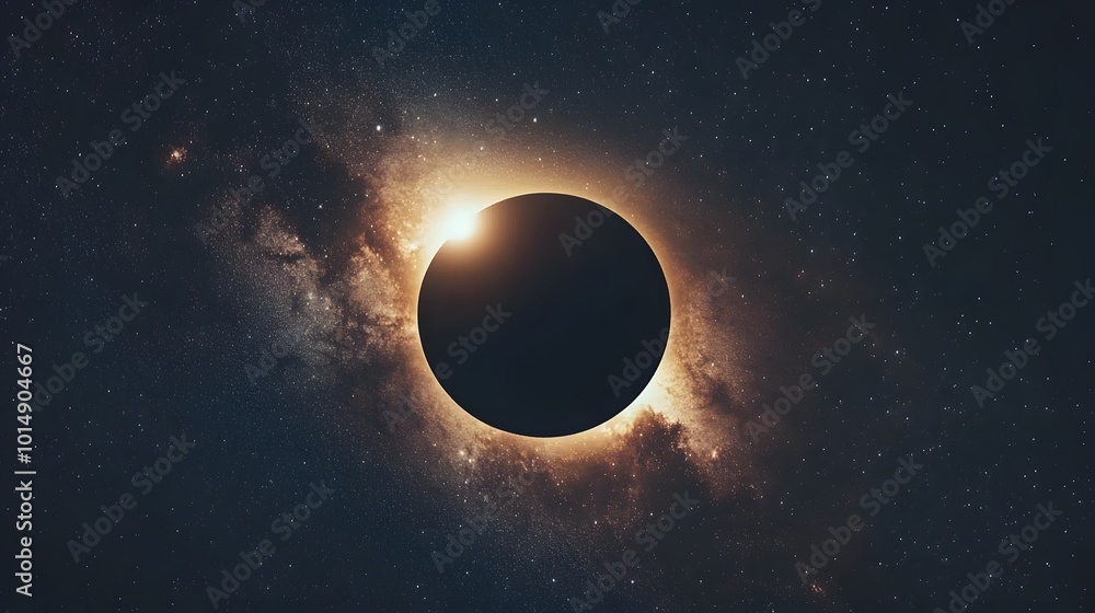 Obraz premium Stunning Image of Celestial Eclipse and Solar Corona