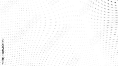 4k video on  white and black Abstract digital dot loop able background animation. modern motion wave dots backdrop, halftone dots bg, retro round circle animation.  digital wave dots.