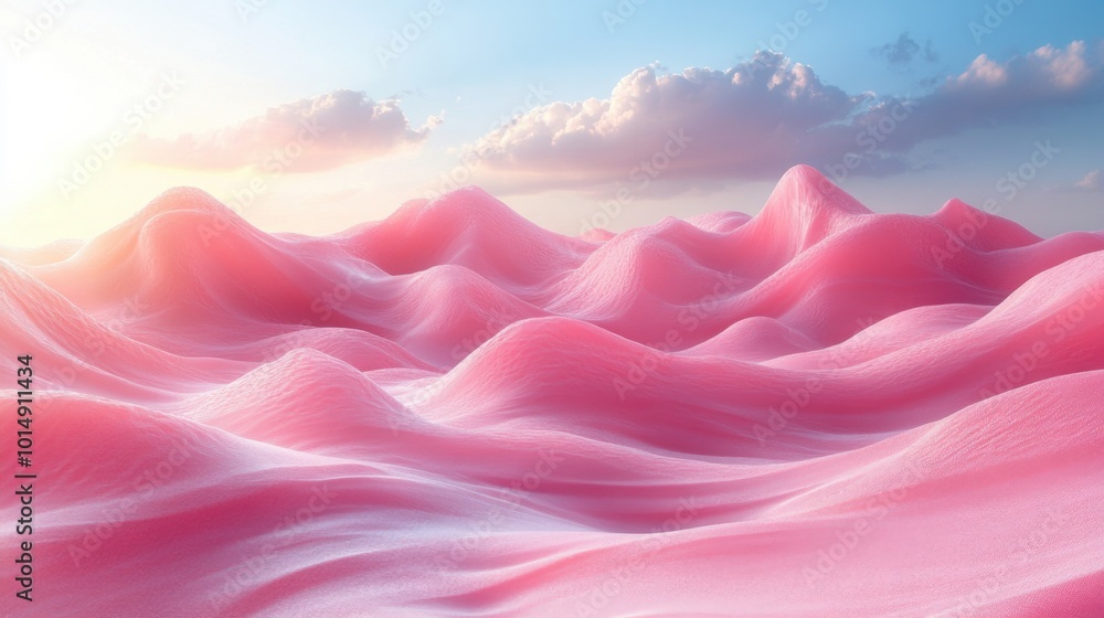 Obraz premium Smooth Light Pink Gradient Background with Generous Copy Space for Branding