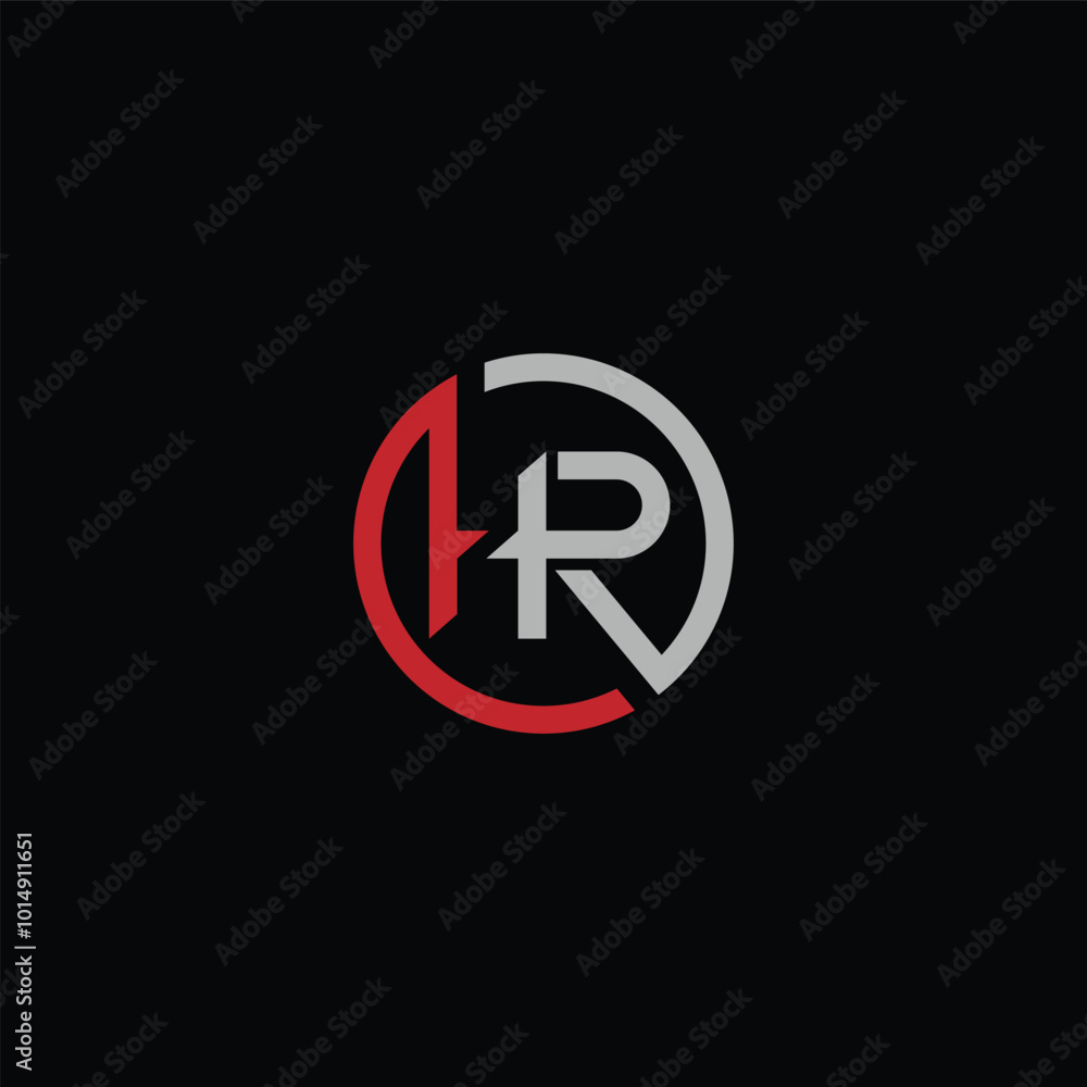 HR or RH abstract outstanding letter design. Awesome branding company different colors illustration logo. HR or RH abstract outstanding letter design. Awesome branding company different colors illustration logo.