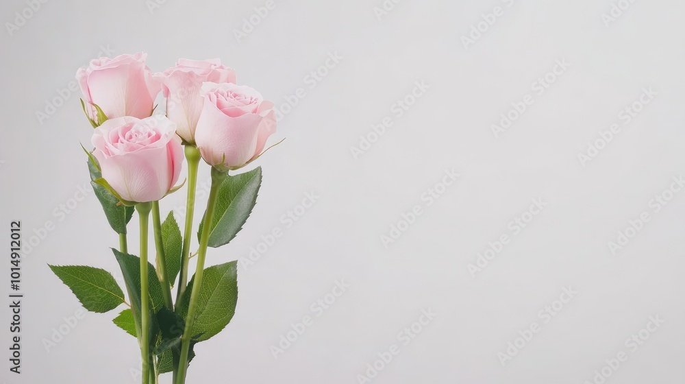 Fresh Pink Roses in a Simple Arrangement Fresh Pink Roses in a Simple Arrangement