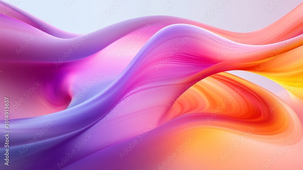 Vibrant Abstract Waves of Colorful Fluid Dynamics Vibrant Abstract Waves of Colorful Fluid Dynamics
