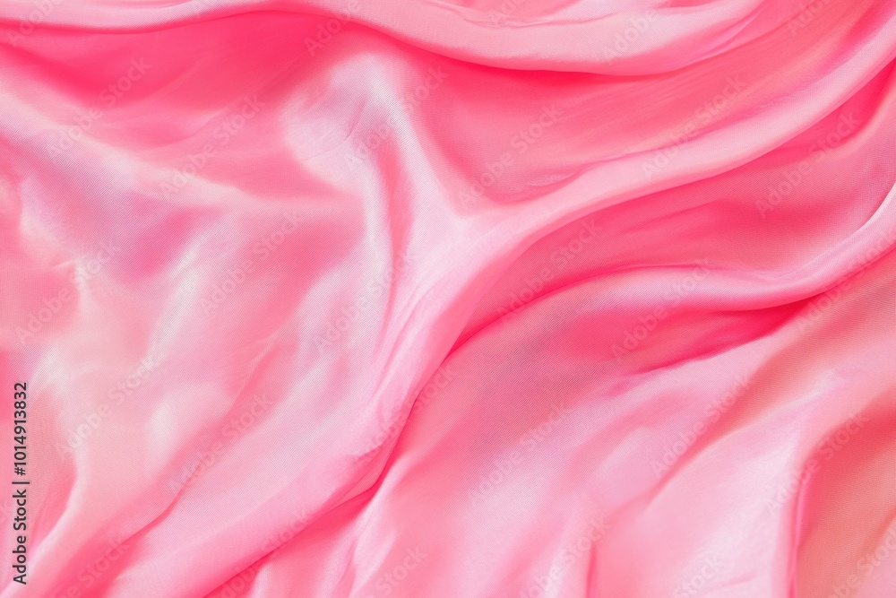 Soft Pink Silk Fabric with Elegant Waves Soft Pink Silk Fabric with Elegant Waves