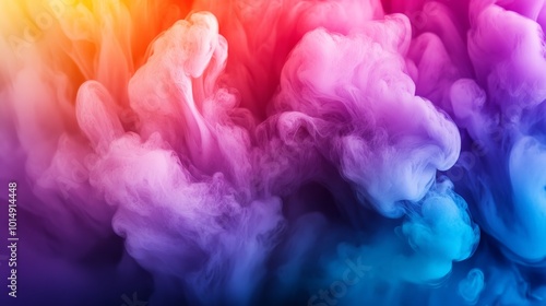 Vibrant Colorful Smoke Explosion Abstract Background