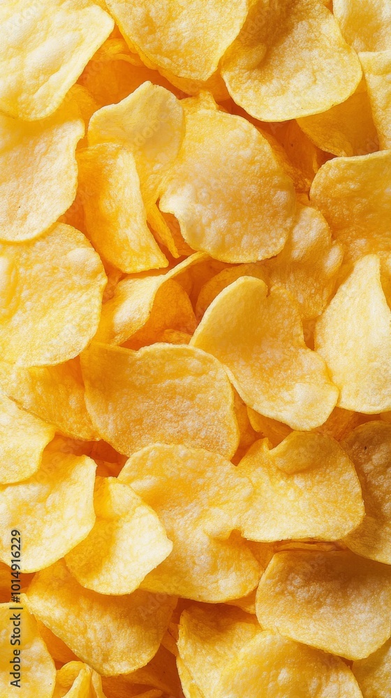 Close-up of cruncy potato chips Close-up of cruncy potato chips