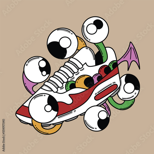 Vector asset illustration suitable for use for branding clothing advertising and so on