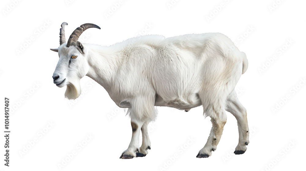 White Goat Standing Gracefully White Goat Standing Gracefully
