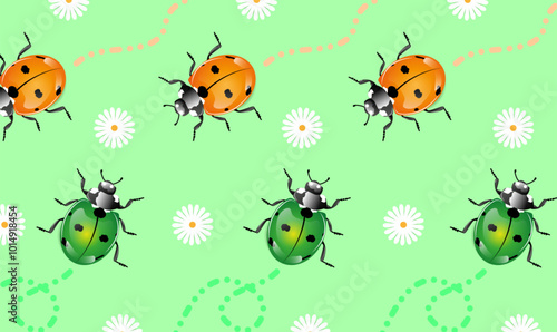 Cute lady bug pattern