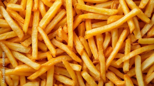 flat-lay of fried fries piles