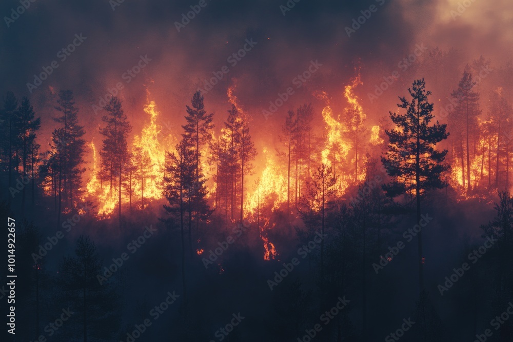 Forest Fire in Distance Forest Fire in Distance