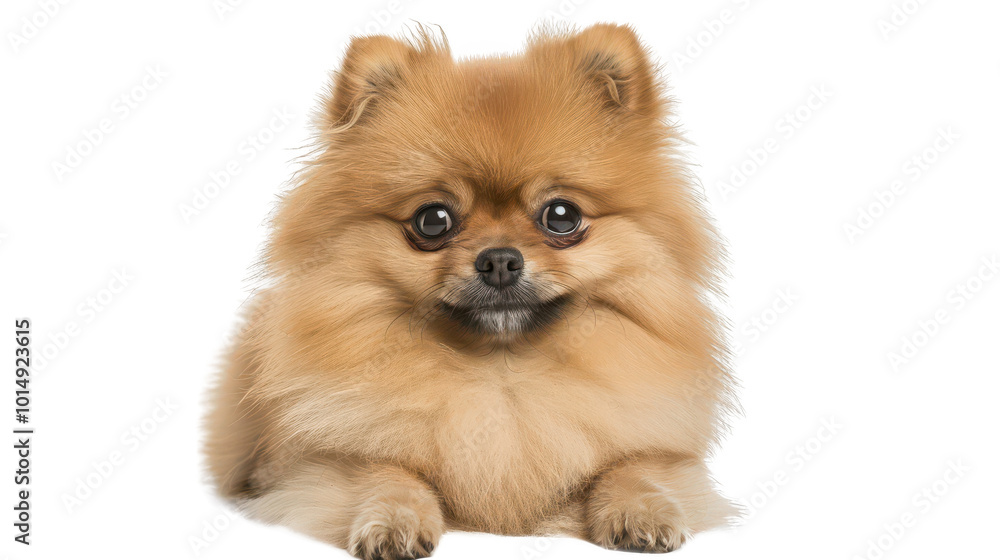 Adorable Pomeranian Dog in Portrait Adorable Pomeranian Dog in Portrait