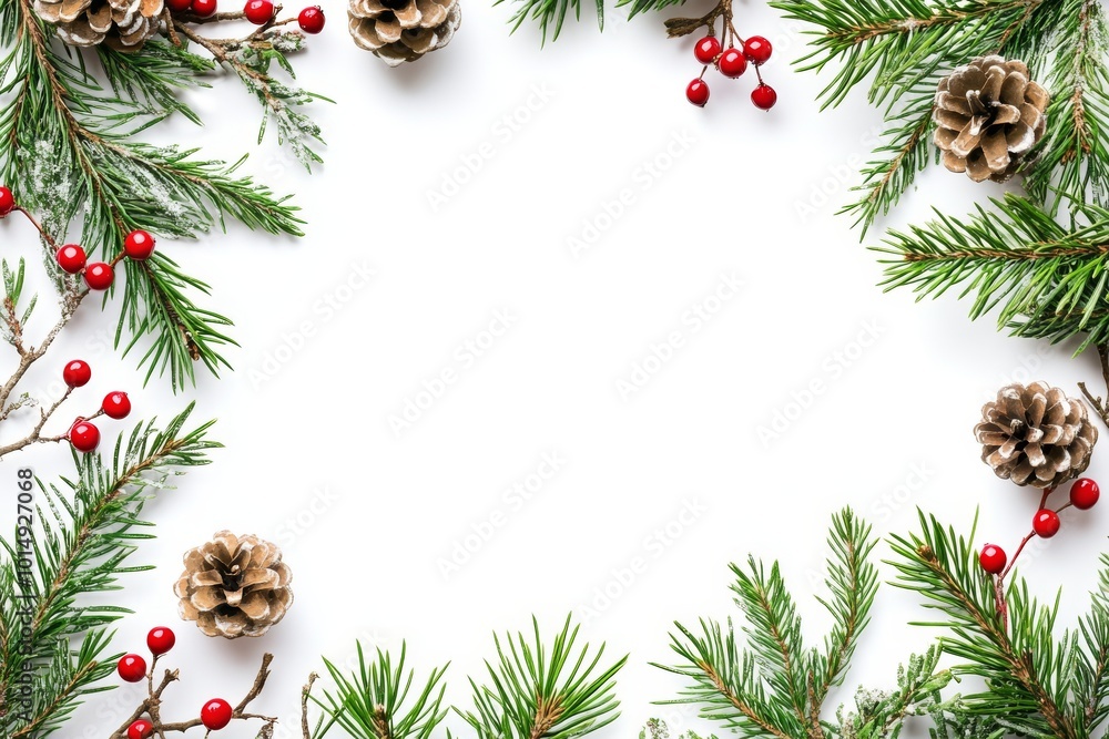 Christmas Nature Design Greeting Cards Template for Festive Season Christmas Nature Design Greeting Cards Template for Festive Season