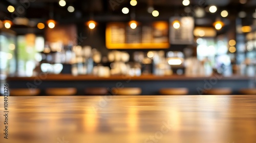 Cozy Pub Atmosphere with Warm Lighting and Wooden Surfaces