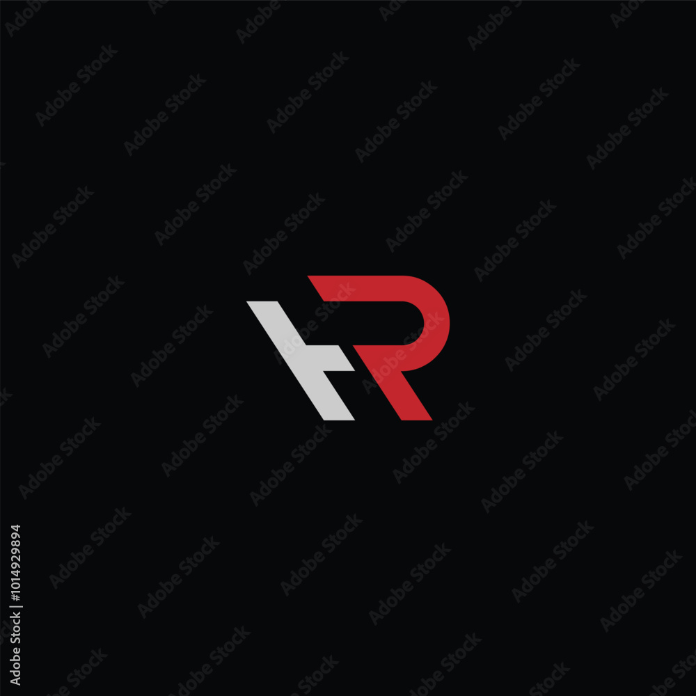 HR or RH abstract outstanding letter design. Awesome branding company different colors illustration logo. HR or RH abstract outstanding letter design. Awesome branding company different colors illustration logo.