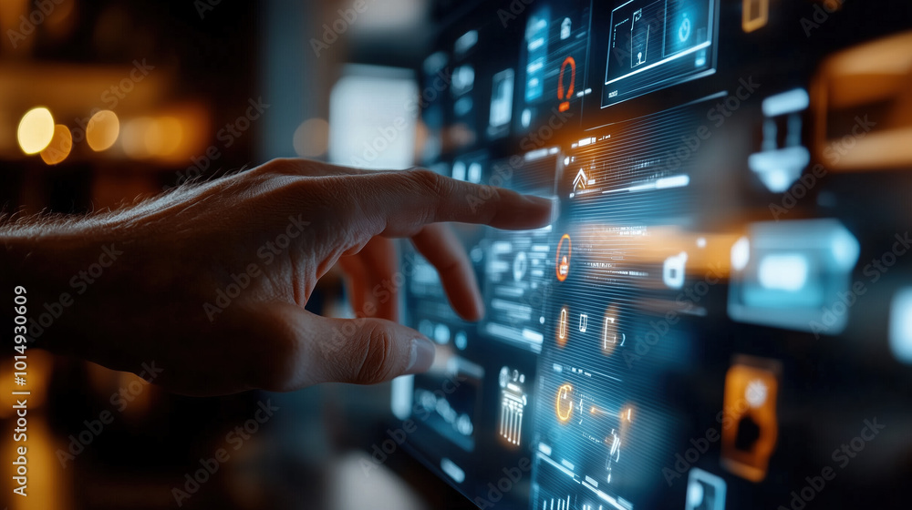 Futuristic Hologram Accessibility Interface Allowing Disabled Individuals to Control Smart Home Devices with Voice Commands Futuristic Hologram Accessibility Interface Allowing Disabled Individuals to Control Smart Home Devices with Voice Commands