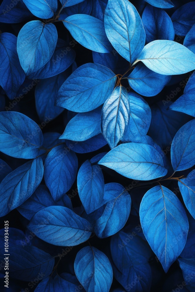 Blue Leaf Close Up Blue Leaf Close Up
