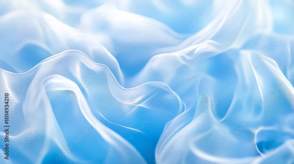 Ethereal Waves of Serenity: Dreamy Fabric Textures in Soft Blue Hues Ethereal Waves of Serenity: Dreamy Fabric Textures in Soft Blue Hues