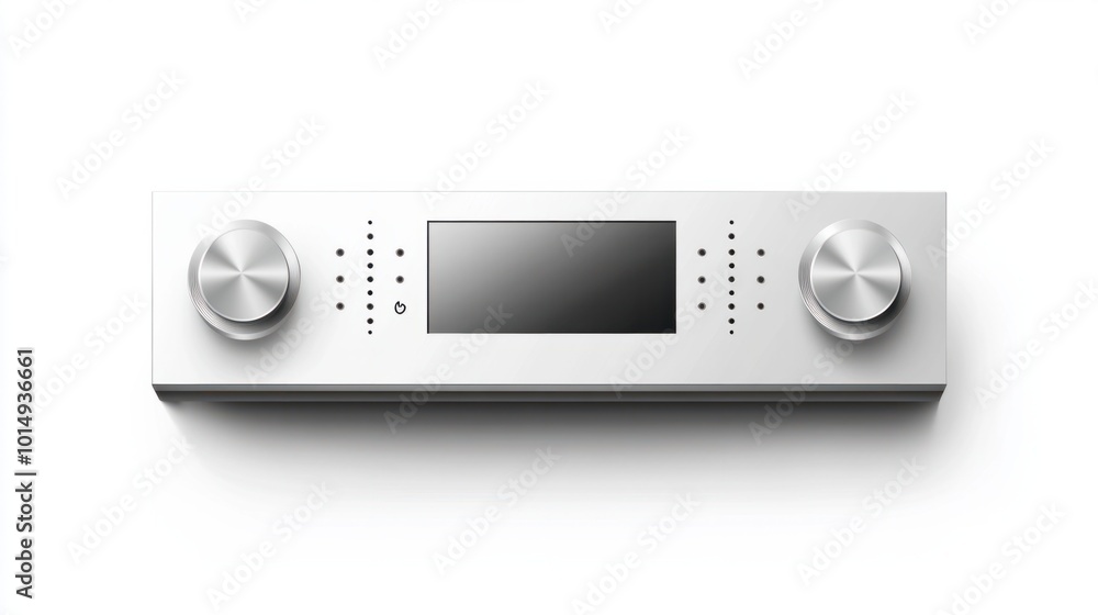 Audio player bar sticker with control buttons for play and pause, isolated on a white background Audio player bar sticker with control buttons for play and pause, isolated on a white background