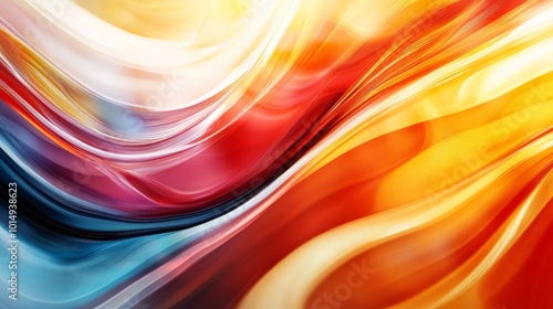 Vibrant Swirls of Fiery Color photo