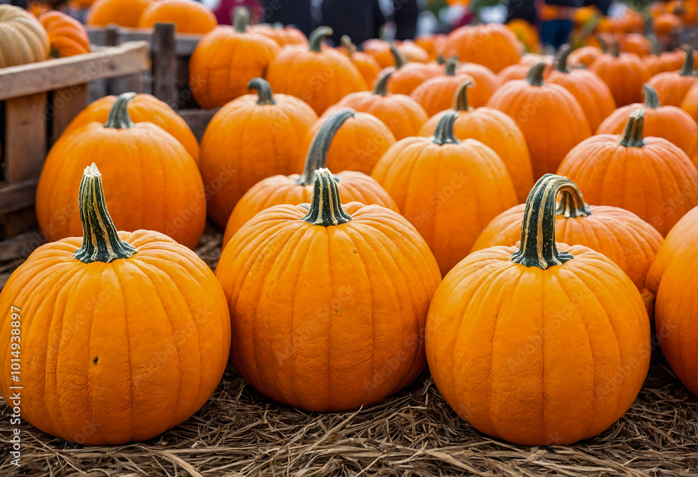 Pumpkins at fall festival. Orange pumpkin background Pumpkins at fall festival. Orange pumpkin background