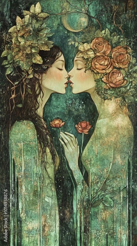 flowers makes this nouveau wall art a warm and stylish wall decor