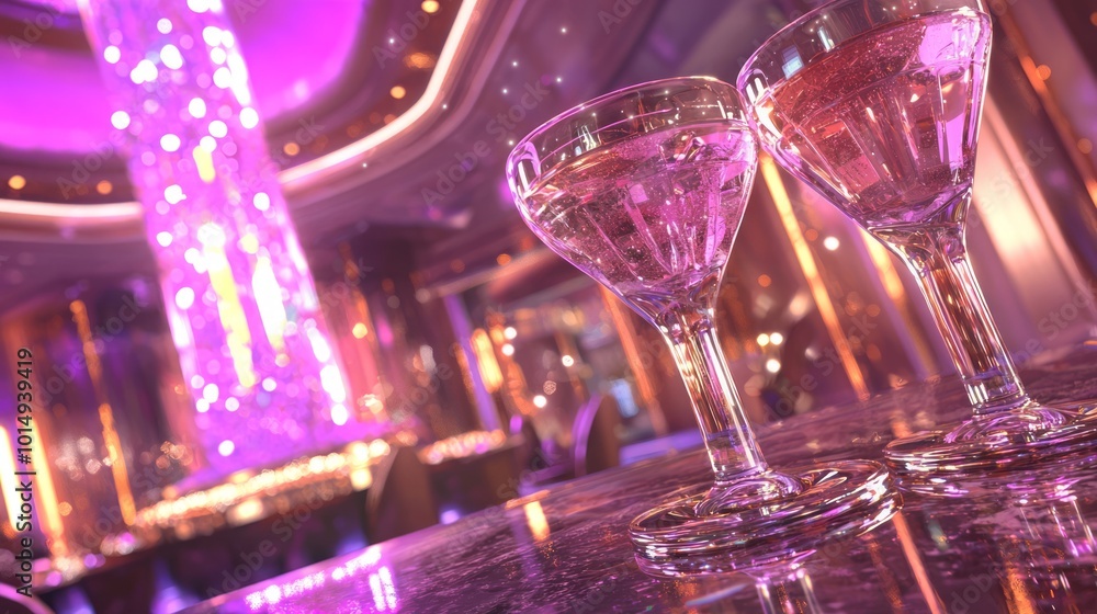 Elegant Online Casino Scene with Luxurious Bar, Stylish Cocktails, and Players Enjoying the Sophisticated Environment Elegant Online Casino Scene with Luxurious Bar, Stylish Cocktails, and Players Enjoying the Sophisticated Environment