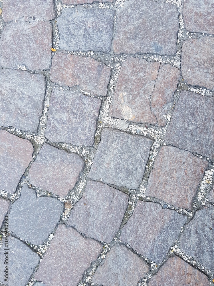 Obraz premium gray stone paving stones