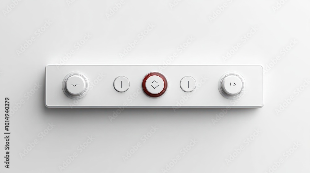 Clean audio player bar sticker with simple playback controls, isolated on a white background Clean audio player bar sticker with simple playback controls, isolated on a white background