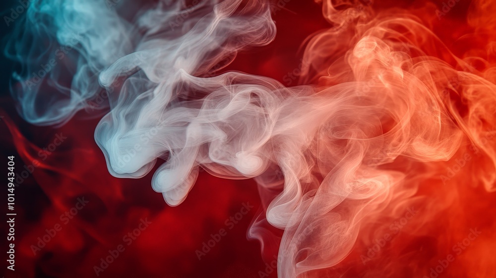 Mesmerizing Smoke Swirls in Fiery Hues Mesmerizing Smoke Swirls in Fiery Hues