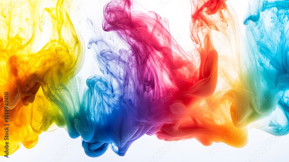 Fototapeta premium Vibrant Explosion of Colorful Smoke