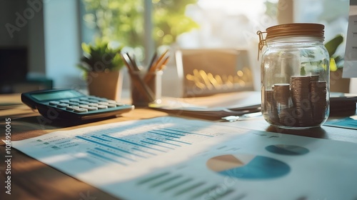 Desk Setup for Financial Planning and Budgeting Optimization