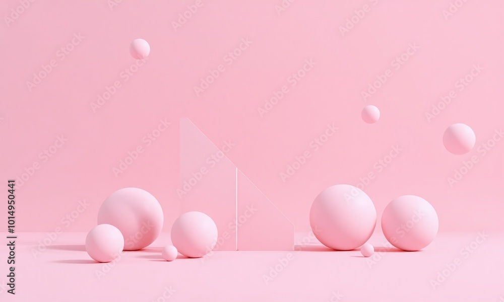 minimalism abstract geometric shapes pastel spheres modern art soft background minimalism abstract geometric shapes pastel spheres modern art soft background