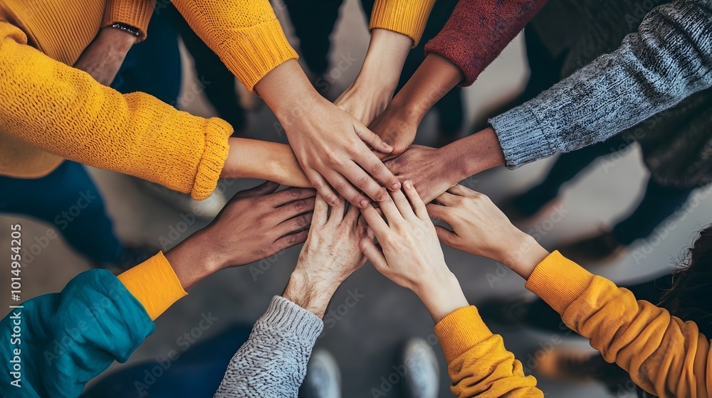 Diverse Hands Forming a Unifying Circle of and Harmony Diverse Hands Forming a Unifying Circle of and Harmony