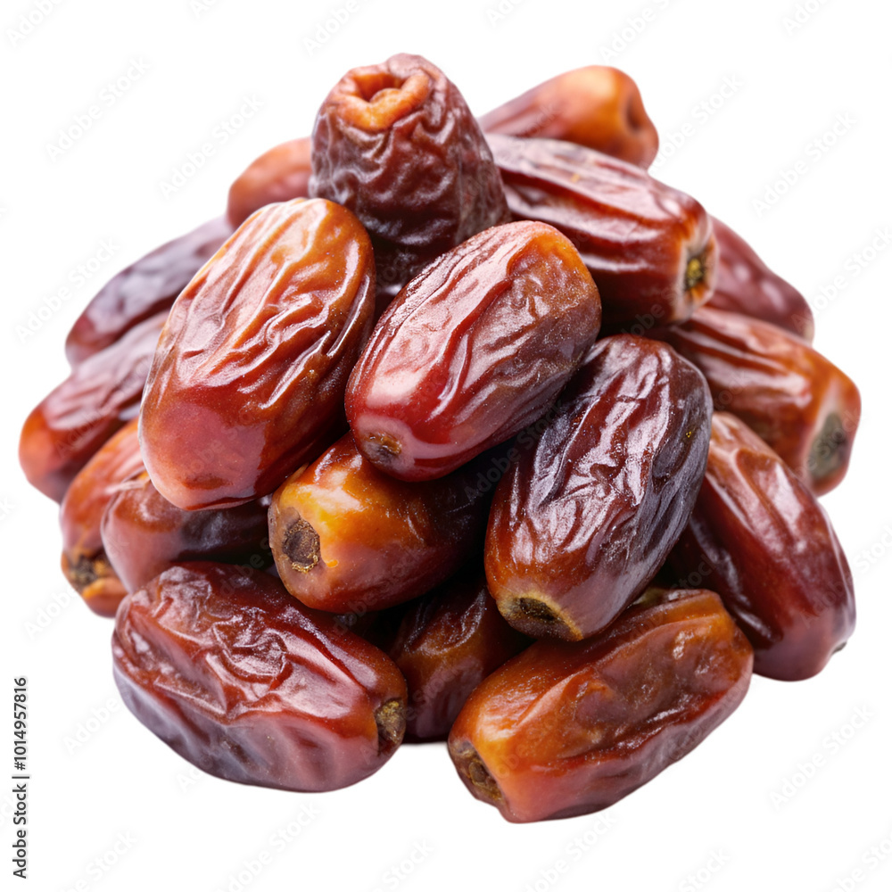Dates in a bowl on a transparent background Dates in a bowl on a transparent background