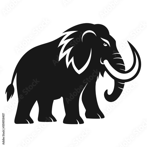 elephant isolated on white background photo