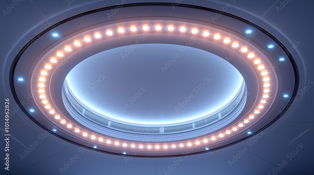 A white background with three circular, glowing light rings in a symmetrical composition, with a sci-fi style and a high-tech feel A white background with three circular, glowing light rings in a symmetrical composition, with a sci-fi style and a high-tech feel