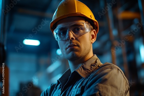 A male metallurgist on the shop floor