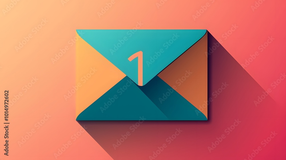 Abstract Envelope Icon in Vector Format Abstract Envelope Icon in Vector Format
