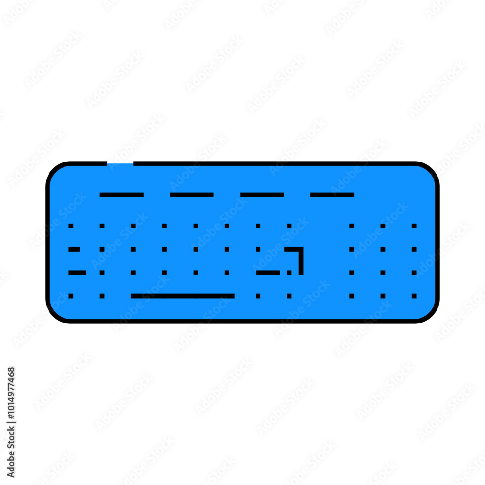 keyboard computer line icon vector. keyboard computer sign. isolated symbol illustration keyboard computer line icon vector. keyboard computer sign. isolated symbol illustration