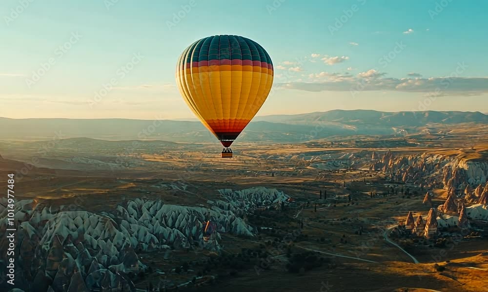 colorful hot air balloons flying over the cappadocia, turkey. colorful hot air balloons flying over the cappadocia, turkey.