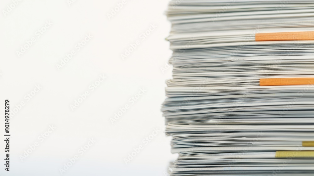 A neat stack of documents and papers, showcasing organized materials with colorful tabs for easy identification. A neat stack of documents and papers, showcasing organized materials with colorful tabs for easy identification.